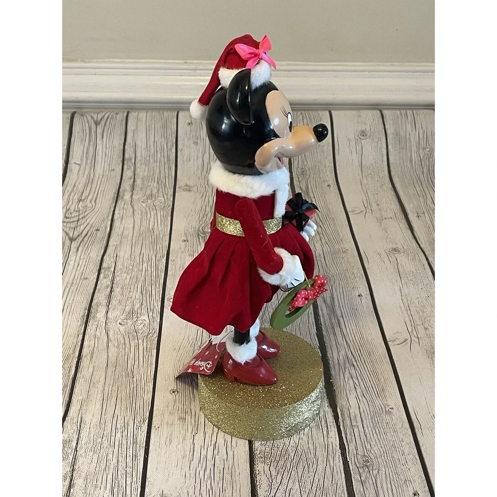 Disney Minnie Mouse Christmas Nutcracker Santa Claus Holiday Red Green